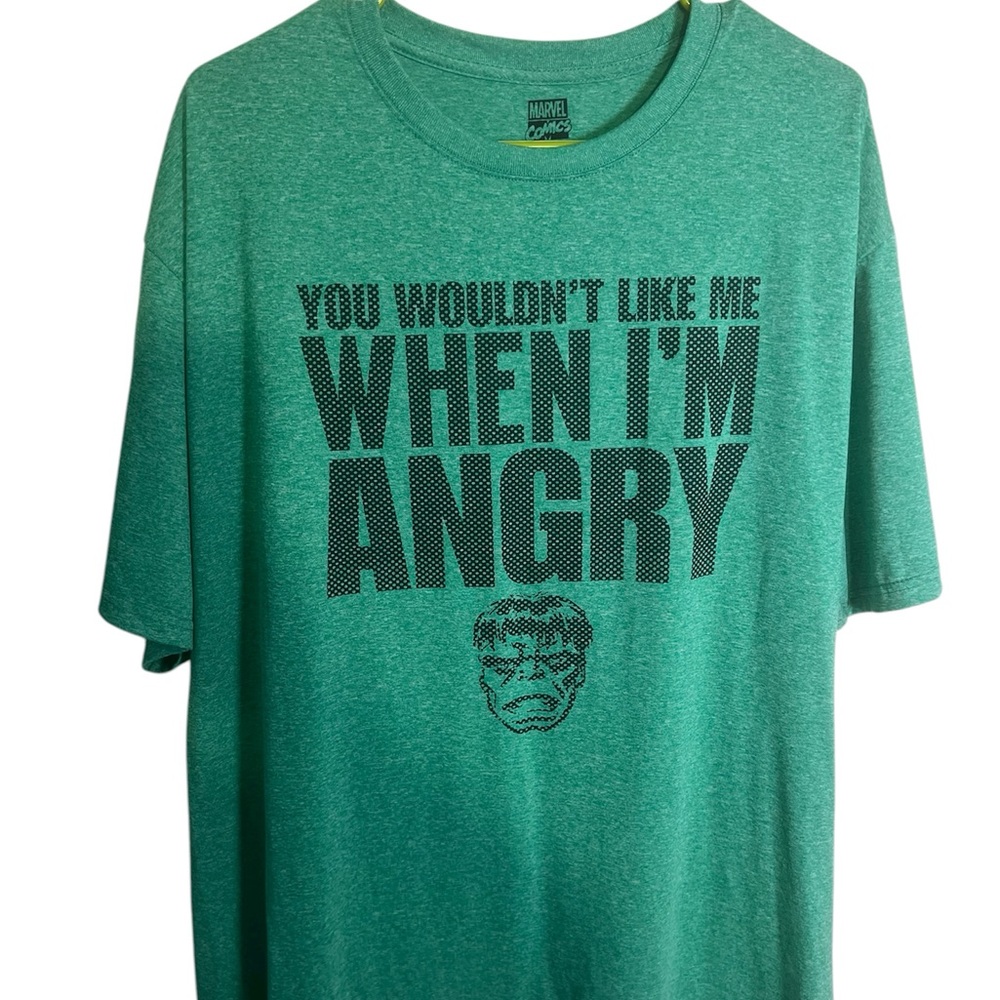Marvel Hulk Comics Heather Green T-Shirt